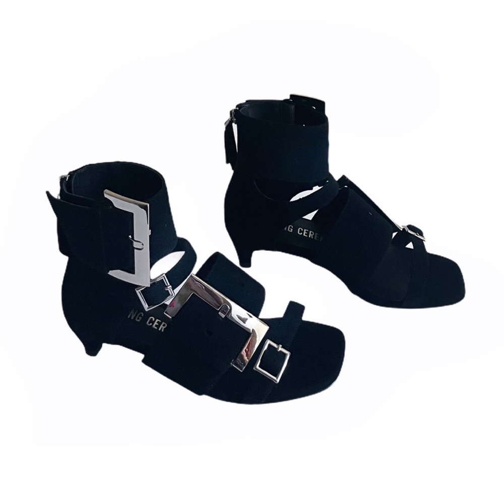 Opening Ceremony Ozzy Black Buckled Sandal